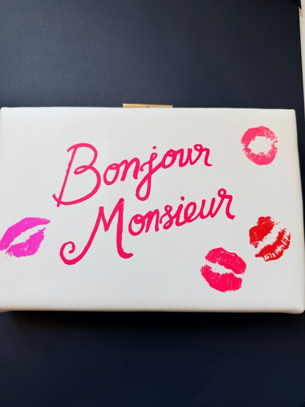 kate spade Bonjour Monsieur Clutch Bag — Pink & Red Accents